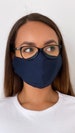 Best Face Mask For Glasses - Reusable Anti-fog Face Mask - 100% Cotton Protective Unisex Face Mask UK - Nose Wire For Glasses Wearers 2022 