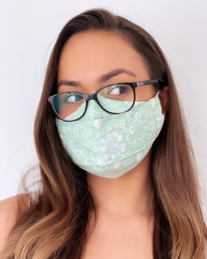 Best Mask for Glasses Wearers Cute Floral Cotton Face Mask Etsy