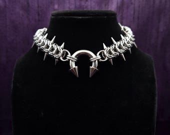 Born Thorned - Spiked Chainmail Choker