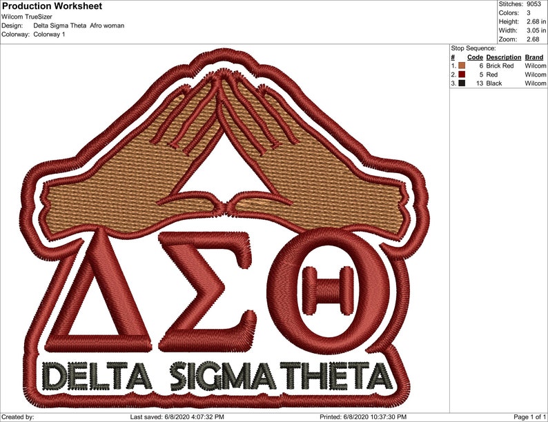 Delta sigma theta afro woman embroidery design delta sigma  etsy Delta sigma theta afro woman embroidery design delta sigma  etsy