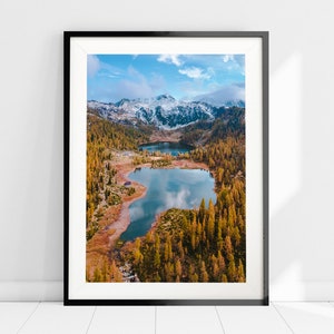 Stampa Fine-Art con Paesaggio di Montagna, Foliage Autunnale, Carta Fotografica di Qualità Museale, Wall Art, Wall Decor, Paesaggi e Natura
