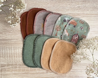 Wool patches for sewing on, wool patches, set of 2, knee patches, elbow patches, repair patches, wool clothing patches, wool jersey for sewing on