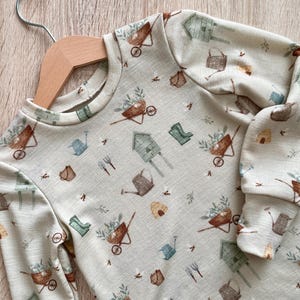 Wool/silk shirt, custom sizes 74-128, made of wool/silk or wool/lyocell, sustainable children's fashion, organic clothing, merino wool shirt image 2