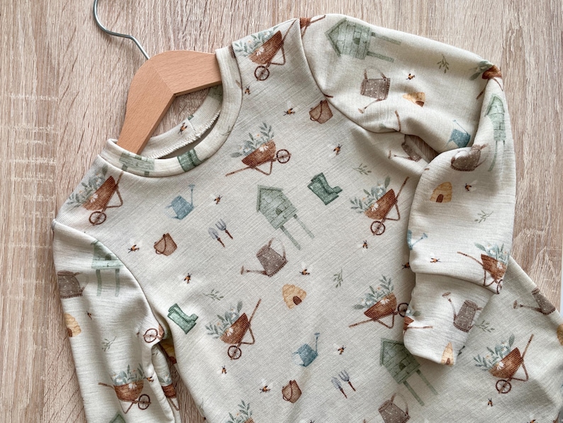 Wool/silk shirt, custom sizes 74-128, made of wool/silk or wool/lyocell, sustainable children's fashion, organic clothing, merino wool shirt image 2