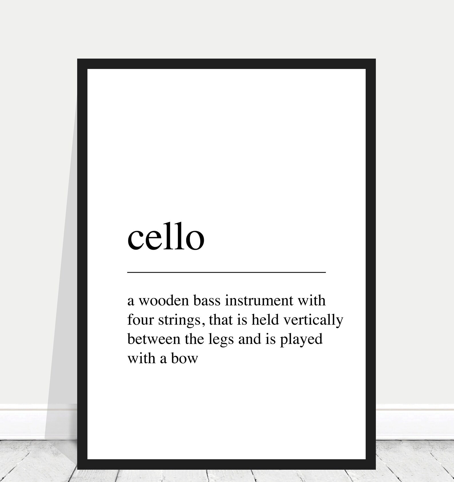 Cello Definition / Cello Printable / Cello Instant Download / Etsy