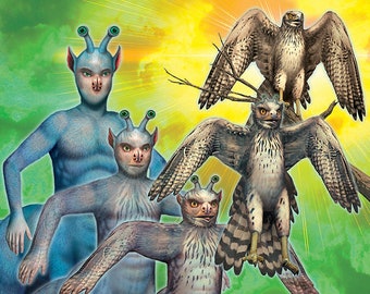 ANIMORPHS #38: THE ARRIVAL art print, signed and numbered by the artist