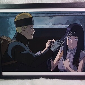 Ninja Couple Anime Glass Painting