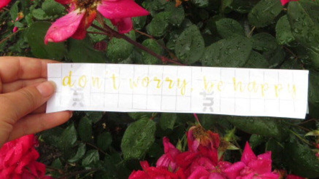 Don't Worry, Be Happy Bumper Sticker - Etsy
