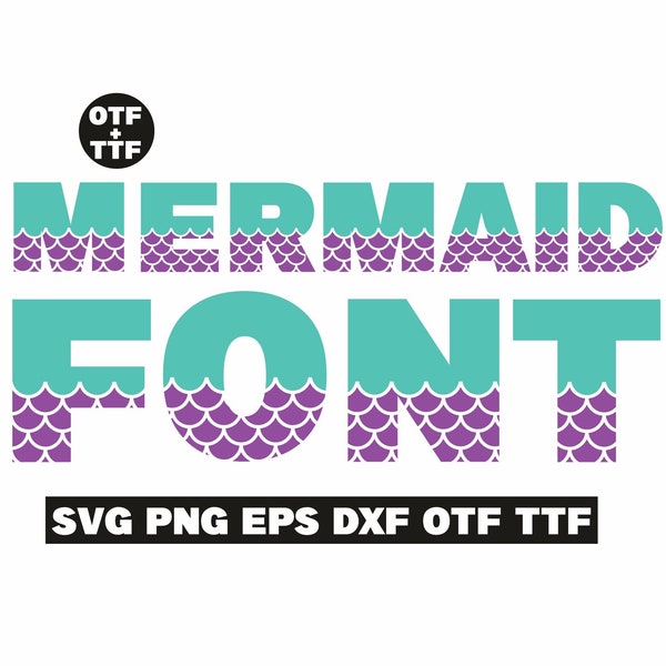 Mermaid svg, mermaid font, mermaid clipart, ocean svg, marine svg, ocean alphabet, marine letters, girl birthday print