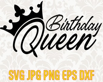 Download Birthday Queen Svg Etsy