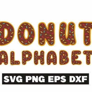 Donut font svg, donuts alphabet, donut svg, kids font svg, kid alphabet, children alphabet, nursery letters, donut font, donut alphabet