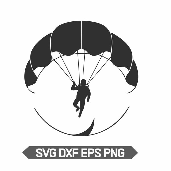 Skydiving svg, parachute svg, skydiver svg, sky diving clipart