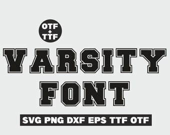 Varsity font svg, college font svg, sport alphabet, varsity letters, varsity alphabet, baseball font svg