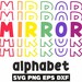 Stacked Font Svg, Mirror Font Svg, Mirror Alphabet Svg, Kids Font ...