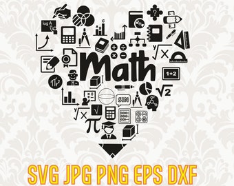 Download Math Teacher Svg Etsy