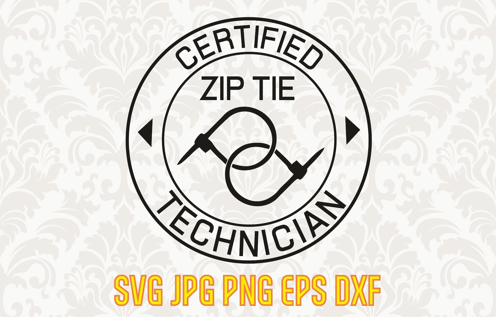 Certified zip tie technician svg empty gas tank svg car Etsy