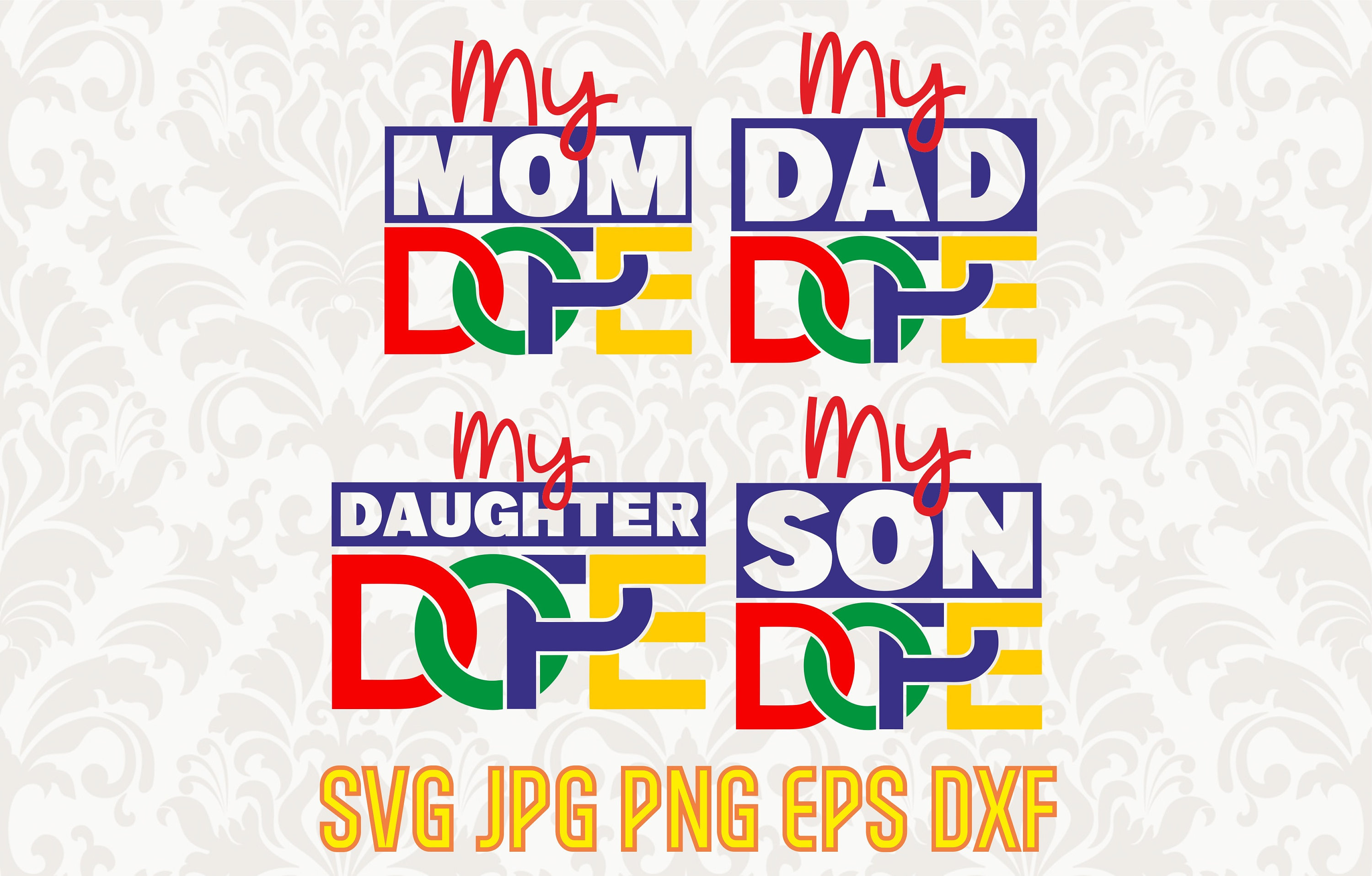 Download Dope Black family svg Dope Black daughter clipart Dope ...