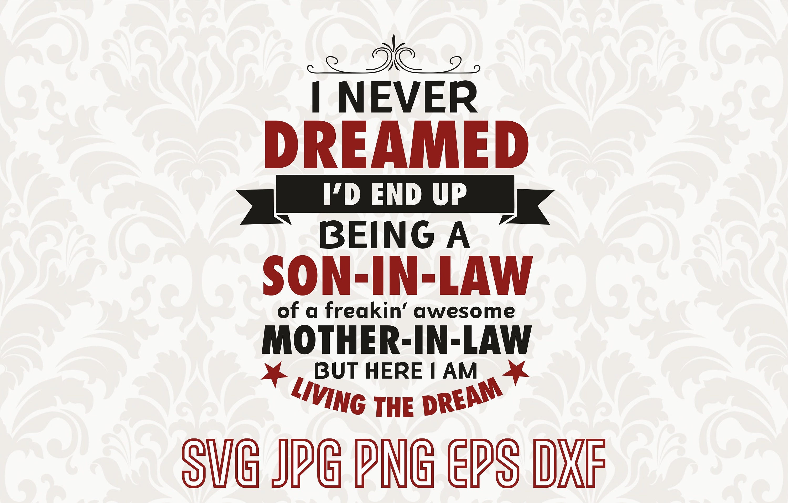 Download Mother In Law Svg Vector Son In Law Printable Shirt Design Etsy
