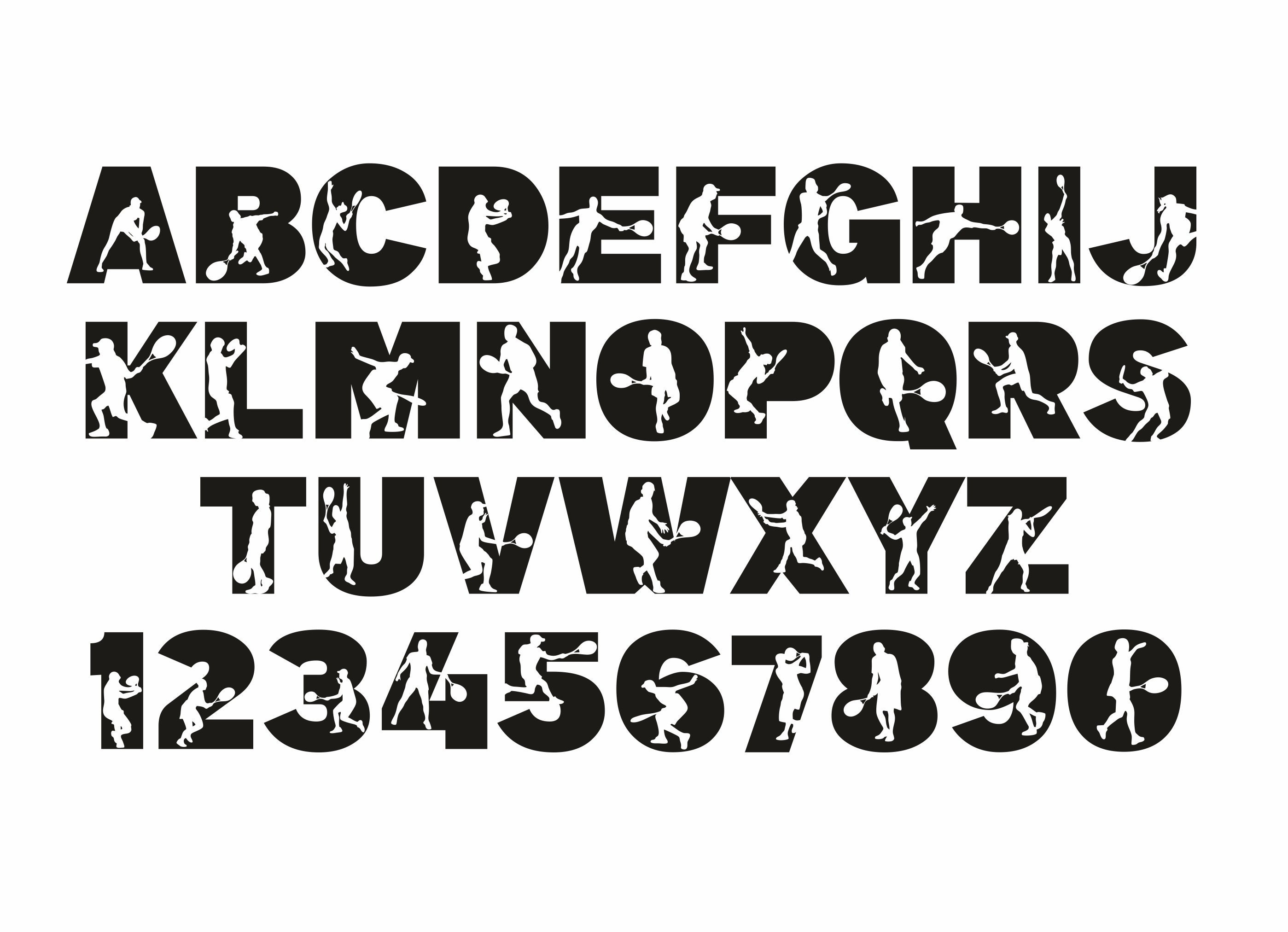 Tennis Svg Tennis Font Tennis Alphabet Sport Font Svg Etsy Hong Kong