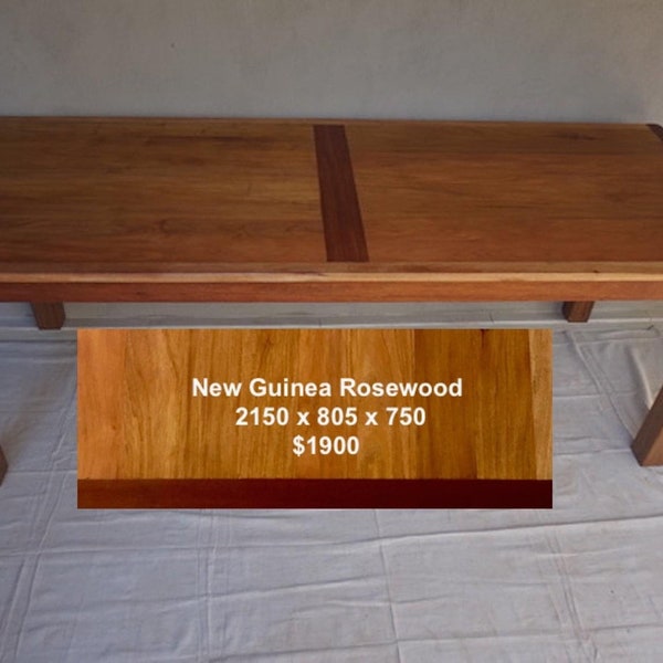 New Guinea Rosewood Hand Crafted Table