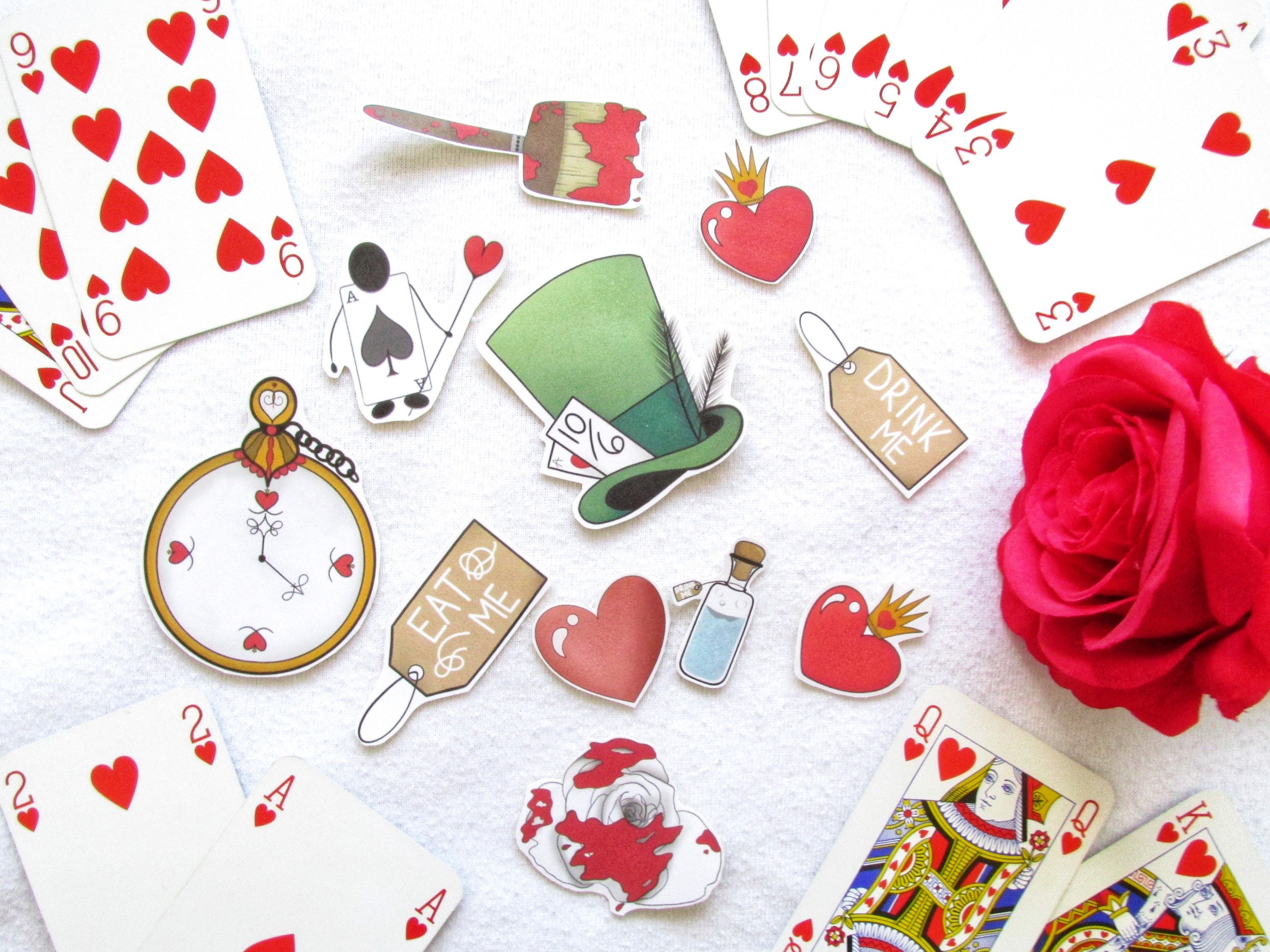 Alice in WonderLand inspired Sticker Pack Etsy