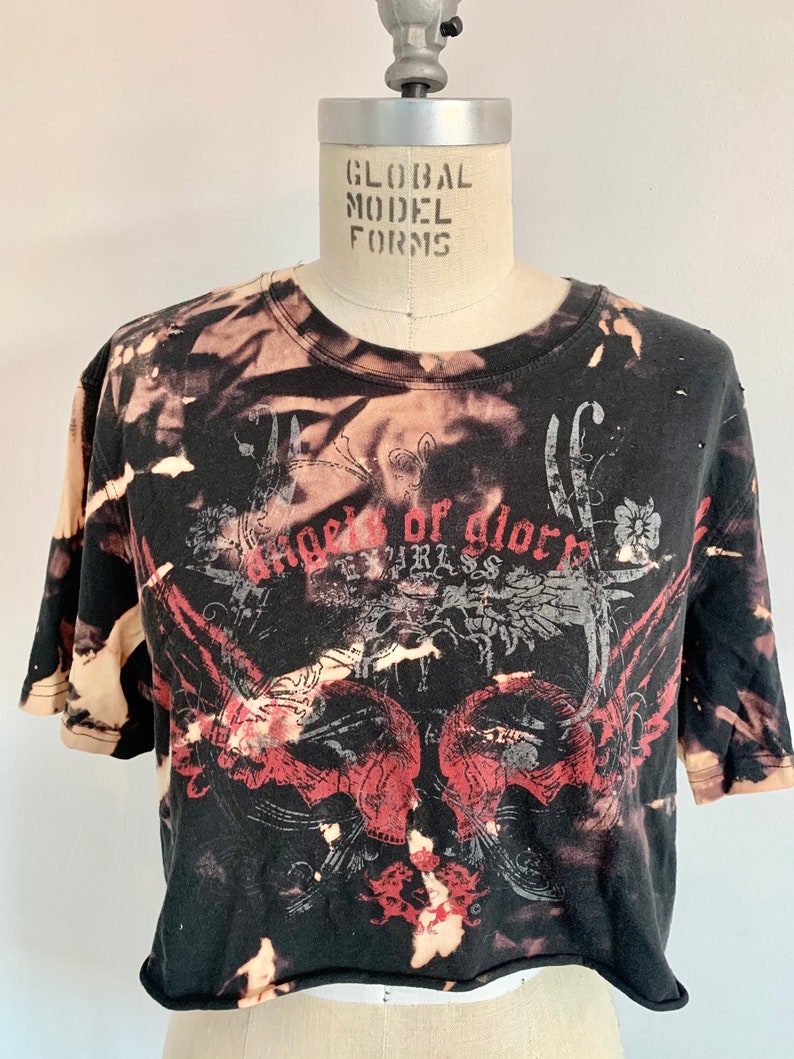 Graphic Tee Vintage Tee Angels of Glory Tee Bleached