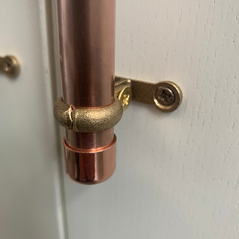 Handmade Copper Pipe Industrial Look Door/Drawer Handle Etsy