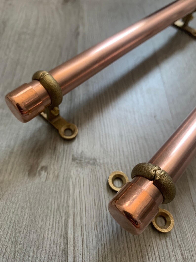 Handmade Copper Pipe Industrial Look Door/Drawer Handle Etsy