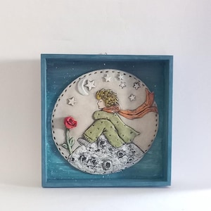 Artwork, Handmade, Clay, Figure, Sculpture, Modern Figurine, Home Decor, Clay art, Little Prince, Art Object