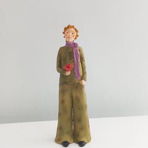 Artwork, Handmade, Little Prince, Ceramic, Figure, Sculpture, Modern Figurine, Home Decor, Clay art, Stoneware Clay, Gift, Decoration
