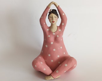 Kunstwerk, handgemacht, Keramik, Figur, Skulptur, moderne Figur, Wohnkultur, Tonkunst, Keramikskulptur, Kunstobjekt