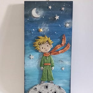 Artwork, Handmade, Clay, Figure, Sculpture, Modern Figurine, Home Decor, Clay art, Little Prince, Art Object