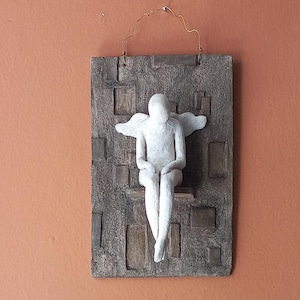 Artwork, Handmade,Ceramic, Figure, Sculpture, Modern Figurine, Home Decor, Wall Decor, Wall Hangings, Clay art, Ceramic Sculpture,Art Object