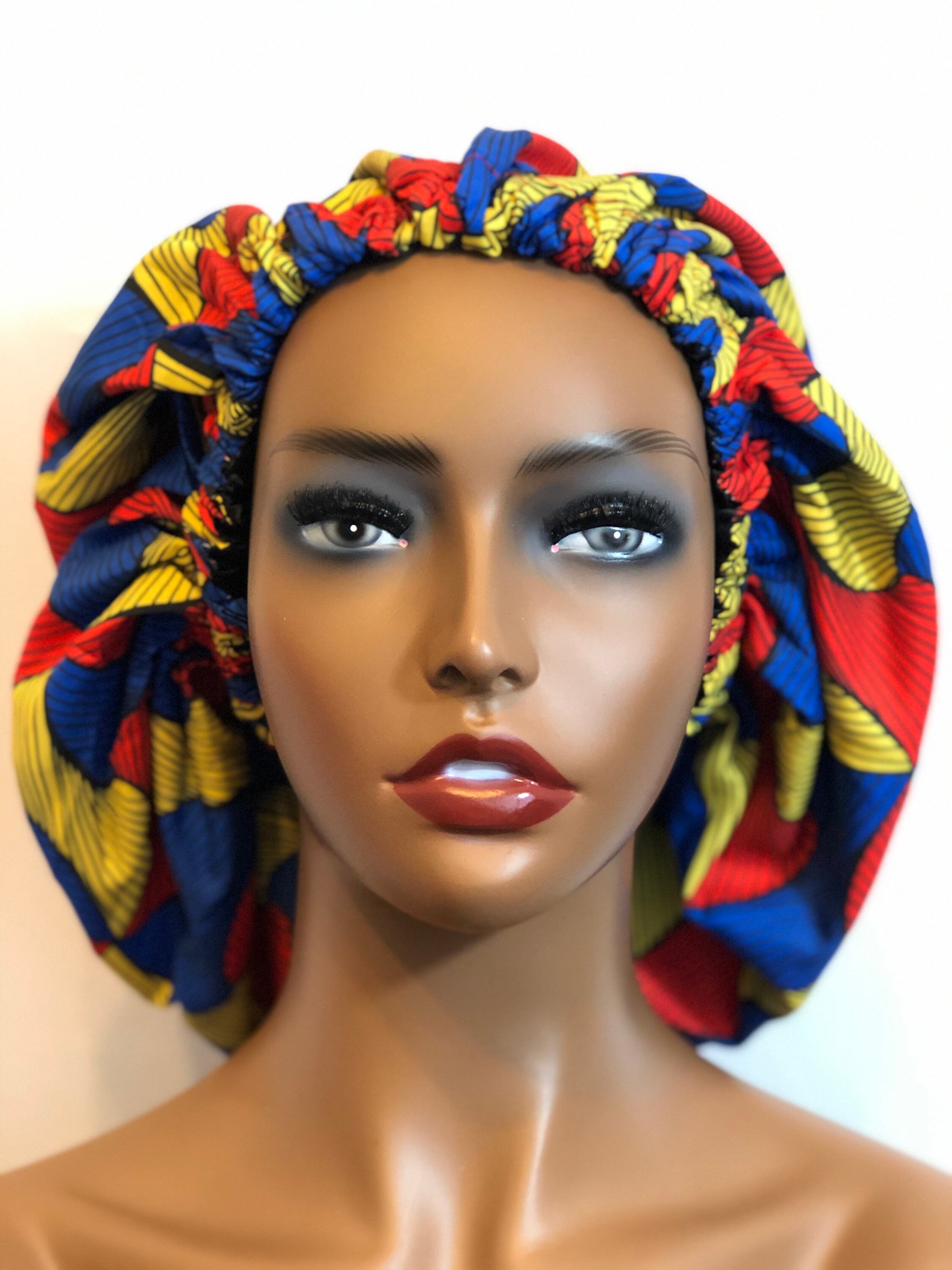Satin top lined bonnet