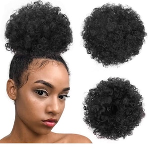 Curly Hair Puff Drawstring Kinky Puff Wig Piece Afro Puff Chignon - Etsy
