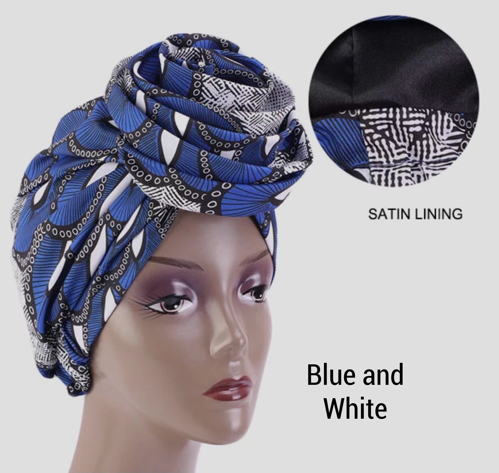 Value Satinlined Pretied Head Wrap Pretied Head Turban Etsy
