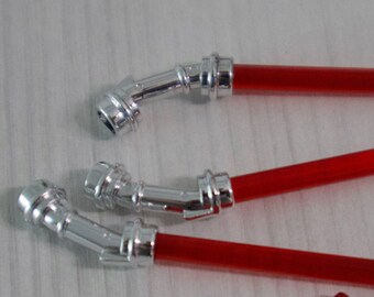 New Lego Bulk Star Wars Red Angled Lightsabers