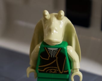 Vintage Star Wars Lego Grön Gungan, Grön Soldat Minifigur