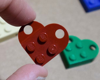 Lego Hjärta, 2-Delade Autentiska Legodelar