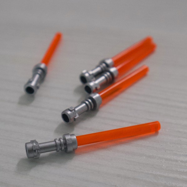 New Lego Bulk Star Wars Orange Lightsabers