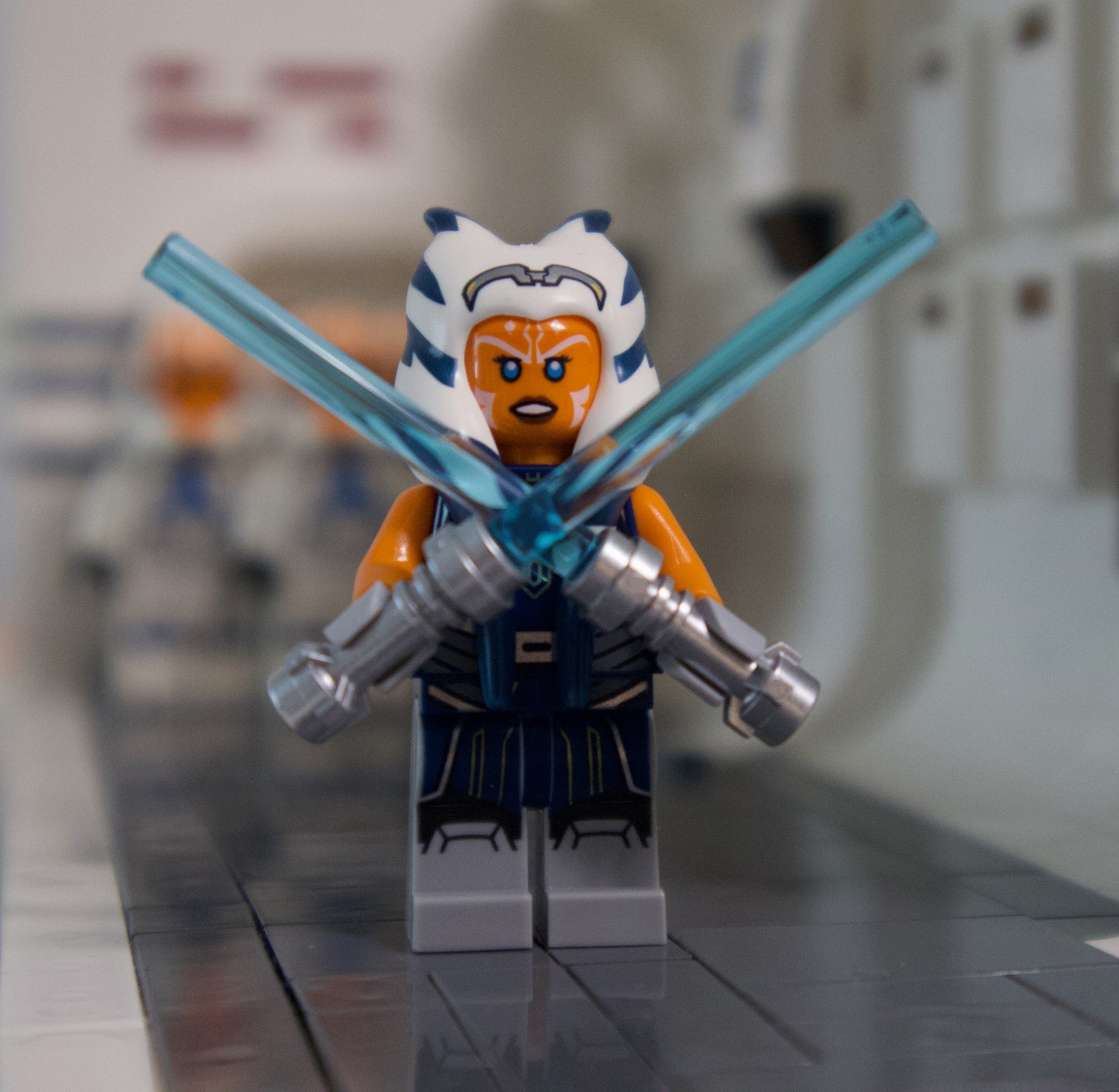 New Lego Star Wars Ahsoka Tano Jedi Minifigure With 2x Blue Etsy