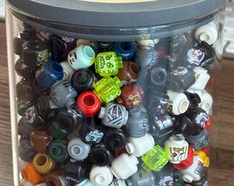 Lego Minifigur Alien Heads: (10x) Slumpmässigt huvudparti, Slumpmässiga färger, Diversity Heads