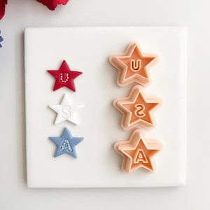 USA Stars Clay Cutter | Polymer Clay Cutter for DIY Independence Day Earrings Starry Jewelry and Handmade Celebration Accessories
