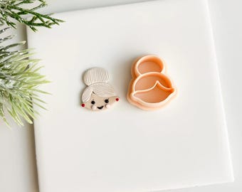 Frau Claus Ausstechform | Weihnachten Mrs. Claus Ausstechform für Urlaub Ohrringe und Backen