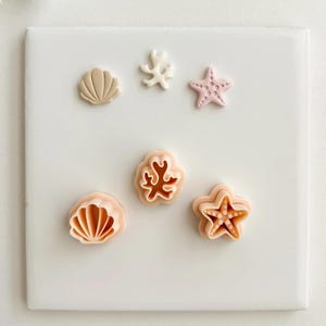 Ocean Trio Clay Cutter | Polymer Clay Cutter for DIY Beach Earrings Coastal Jewelry and Handmade Summer Accessories