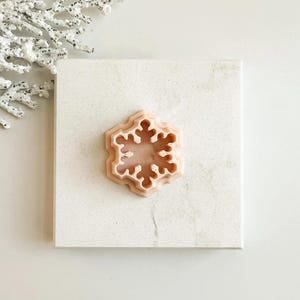 Snowflake No. 1 Clay Cutter | Christmas Snowflake Polymer Clay Cutter for Jewelry and Seasonal Crafts