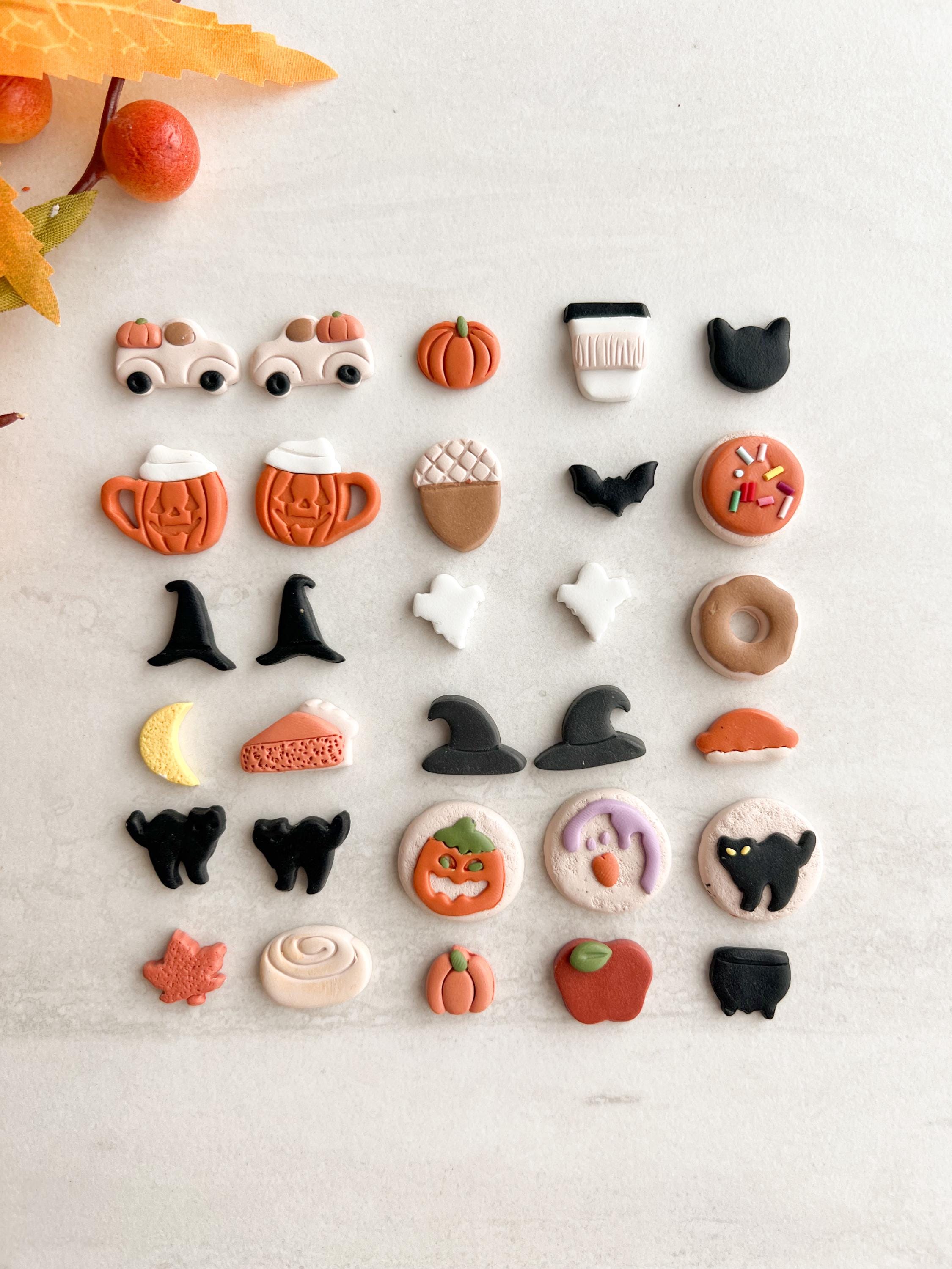 Fall Stud Bundle Set of 22 Clay Cutters  |  Complete Fall Polymer Clay Cutter Bundle for Autumn Earrings and Seasonal Crafts