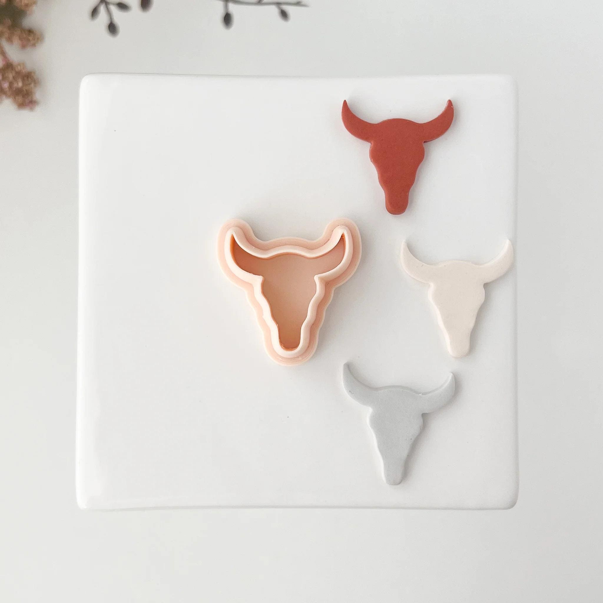 ブルヘッドクレイカッター | DIYウエスタンイヤリング、ランチスタイル