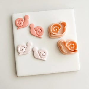 Garden Snail Clay Cutter | Polymer Clay Cutter for DIY Nature Earrings Cute Snail-Themed Jewelry and Handmade Fun Accessories