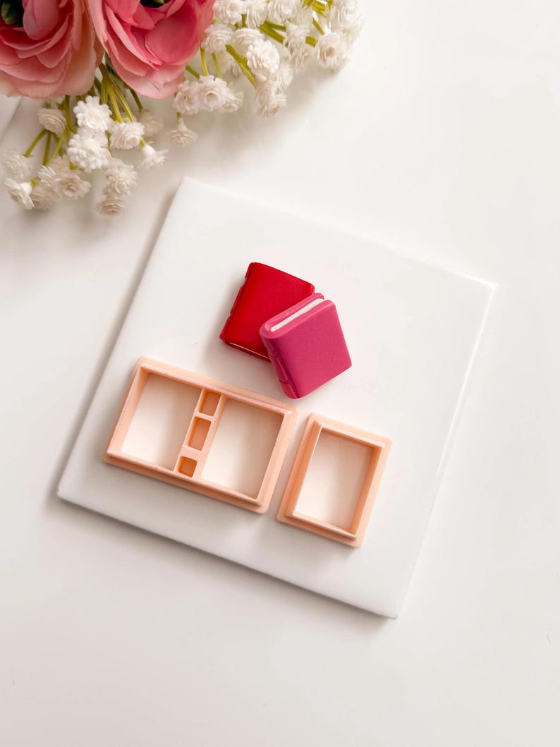 Book Builder Clay Cutter | Polymer Clay Cutter for DIY Literature Earrings Reading-Themed Jewelry and Handmade Smart image 3